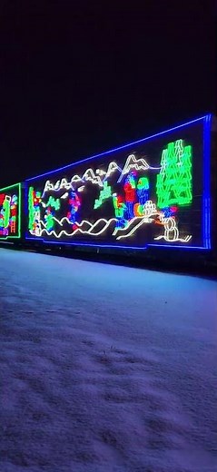 Holiday Train Lights Up Snowy Watertown