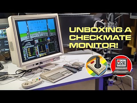 🔴️ Live: Let's Unbox the Checkmate IPS Retro Computer Monitor 🖥 It Rocks!