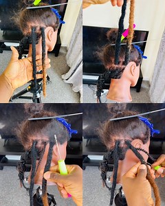 63K views · 1.3K reactions | Customized artificial locs installation tutorial #hairtransformation #hairstylist #locs #dreadlocks #hairstyle #dreads | Diseph Benson’s Backup page | Facebook