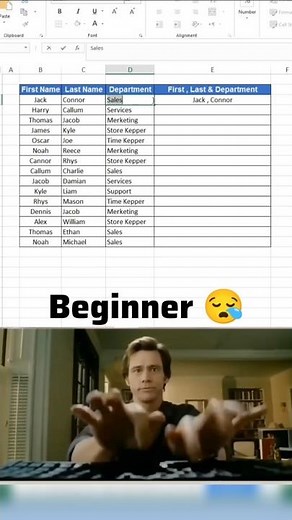 How to use TextJoin Function in Excel🤯 #excel #excelshortcuts #exceltricks #excelformula #vlookup