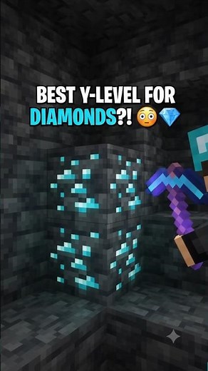 Best Y Level for Diamonds in Minecraft! 💎⛏️