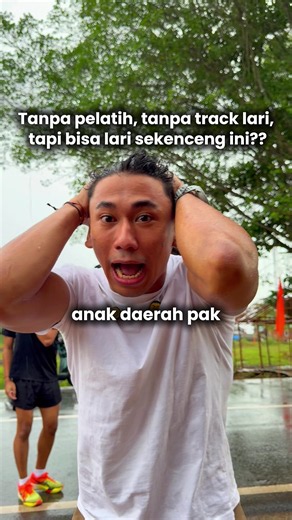Masih ga percaya bisa lari sekencang ini tanpa pelatih tanpa latihan di track lari😭