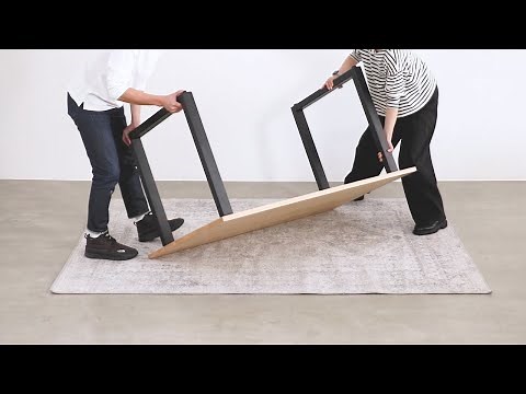 かなでものテーブルの組み立て方 －天板と脚の組み合わせ自由－