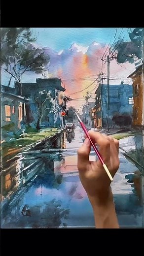 How To Paint Clouds in Watercolour #artisticchannel #art #artistic #watercolor #arttutorial #sketch