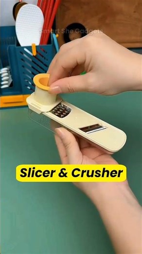 Slicer & Crusher for Kitchen | 3-in-1 Kitchen Tool