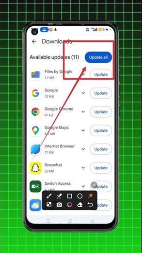 How To Update All Apps At Once On Android ✅1 Click Mein Sare Apps Update Karo! 🔥 #shorts