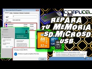 COMO REPARAR MEMORIA DAÑADA - 100% EFECTIVO / SD / MICROSD / PENDRIVE / USB / SIN PERDER DATOS /✅