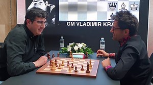 When two of the finest players in the world of chess meet over the board it is assured to be an exciting encounter. Watch the video to see what happened in the game as GM Vladimir Kramnik (2712) takes on GM Levon Aronian (2809) in the eighth round of the Satty Zhuldyz Chess Festival Blitz 2023. Video: ChessBase India #Chess #ChessBaseIndia #sattyzhuldyz #chessgame #blitz | ChessBase India