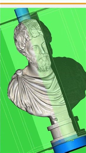 Marcus Aurelius Bust - FROGMill™ CNC Milling in Foam