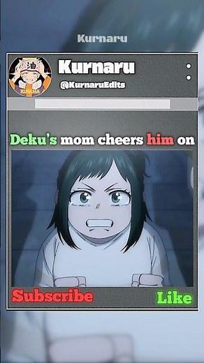 Deku’s Mom Cheers Him On🥹| #myheroacademiaseason8 #myheroacademia #mha #animeedit #anime