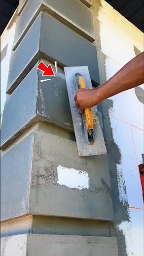 This Exterior Corner Plastering Technique Is Going Viral for Its Perfect Precision
