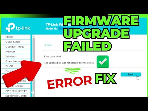 The uploaded file was not accepted by the device❌ | How to Fix TP-Link Firmware Update Error ✅