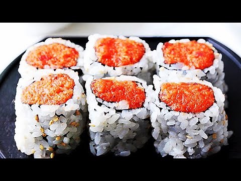 Spicy Tuna Sushi Rolls | How to Make Spicy Tuna Sushi Rolls Simply Easily