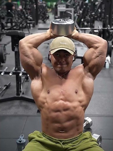 Dumbbell Overhead Press ( SHOULDER WORKOUT🥵 )