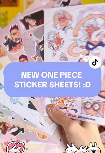 New One Piece sticker sheets update is finally live! ٩(ˊᗜˋ*)و💖✨ ✨In this update we have : 💖13 new character sticker sheets 💖4 Washi tape stamps with the silly wanted posters , each tape have 10 characters ! :D You can find them in my 0nI!me sh0p, 🔗 !n b!0!💖 . . . . #onepiece #onepiecefan #onepiecelover #onepiecestickers #gear5 #stickers