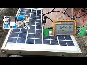 How to charge Car battery with solar panel using LM2596