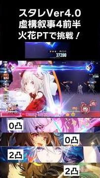 【崩壊スターレイル】Ver4.0虚構叙事4前半_ついに実装された火花で挑戦! #火花 #爻光 #花火
