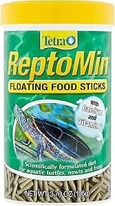 Tetra ReptoMin Floating Food Sticks, Food for Aquatic Turtles, Newts and Frogs, 3.7 oz