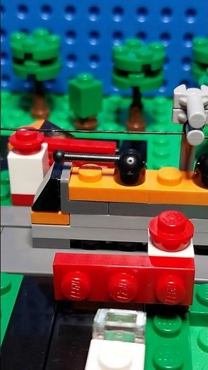 Lego Micro Railway Crossing #lego #train #railway #railwaycrossing
