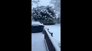 Heavy snow piles up quickly across neighborhood in New York, USA