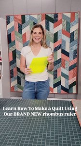 78K views · 891 reactions | Our brand new Rhombus Ruler plus Misty’s quilty creativity equals the Rhombus Herringbone quilt! Tune in to At Home with Misty this Monday to see the new ruler in action. | Quilting Deals - Missouri Star Quilt Co | Facebook