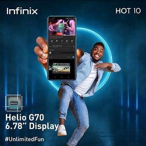 38 reactions · 12 comments | HOT 10 has the largest screen and the best processor MediaTek Helio G70 in its category! #10TimesHOT | Infinix Mobile | Facebook