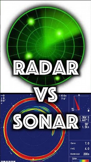 Radar vs Sonar #shorts #science #technology