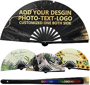 Custom Fans handheld with Photo Text Personalized Clacking Fans for Line Dancing Clap Fans Popping Fans for Line Dancing Trail Ride Hand Pop Fans Hand Fans for Women Foldable Dance Wedding Party