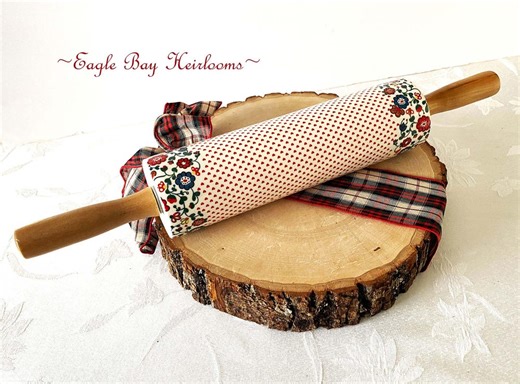Ceramic Rolling Pin Hearts and Flowers Anthropologie Camp Home Filomena Baking - Etsy