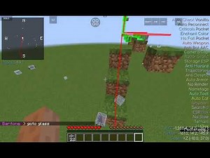 baritone ai parkour use block to tower up with #goto (block_name)