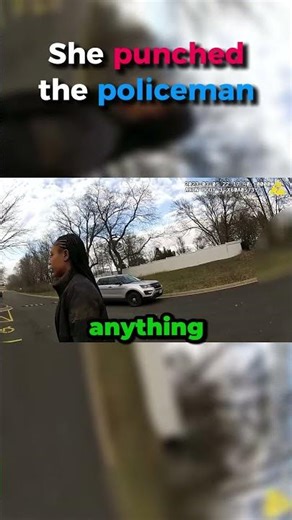 She punched the policeman to avoid arrest👊🏻👮