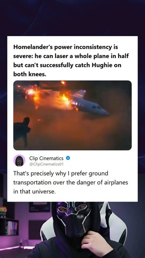 Homelanders Power Inconsistency Lasers Plane in Half But Cant Catch Hughie