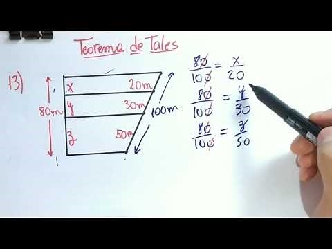Teorema de Tales - Exercício 13 - Matemática Aplicada