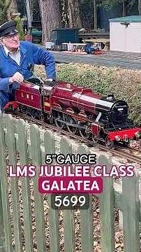 5” GAUGE JUBILEE 5699 GALATEA AT LONDON COLNEY #livesteam #steam #jubilee