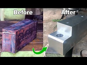 satisfying making of a steel block - machining mild steel
