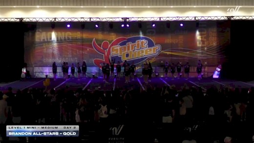 Brandon All-Stars - Gold [2025 L1 Mini - Medium Day 2] 2025 Spirit Cheer Dance Grand Nationals & Cheer Nationals