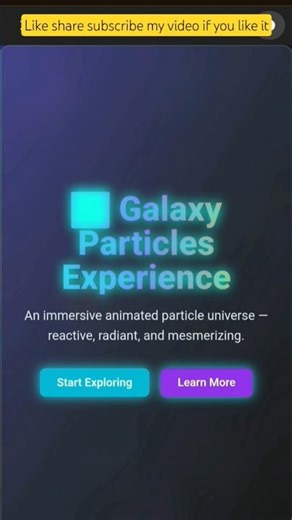 Mesmerizing Background Particles Animation ✨ | CSS Only | Viral UI Effect in 6 Sec!