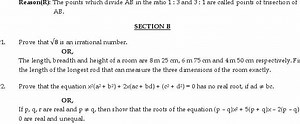 Reason(R): The points which divide AB in the ratio 1:3 and 3:1 ... | Filo