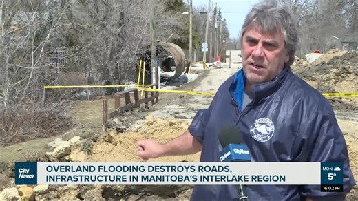 Manitoba’s Interlake region continues to deal with major overland flooding, as infrastructure, including main roads, have been destroyed. Alex Karpa reports. | CityNews Winnipeg