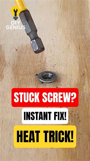 Stripped Screw? This Simple Heat Trick Removes It Instantly! #diy #lifehacks #shorts