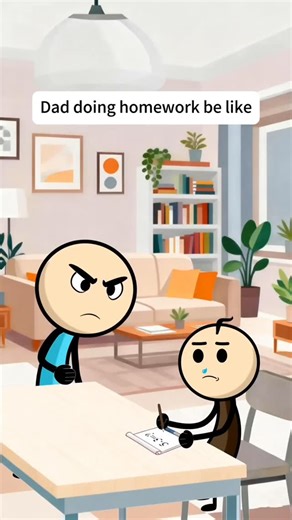 CartoonBox卡通盒子 on Instagram: "Dad doing homework be like. #dad #tom #datdoinghomework #trending #animatedshorts #AnimatedStory #Explore #hastag"