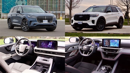 Sibling Rivalry: 2025 Lincoln Aviator Reserve vs Ford Explorer ST comparison review | Reviews