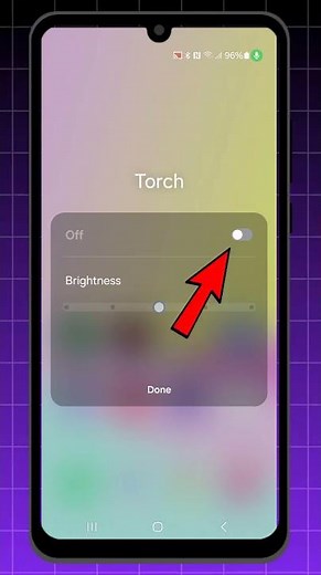 How To Change Brightness Of Flashlight Or Torch On Samsung A16 #shorts