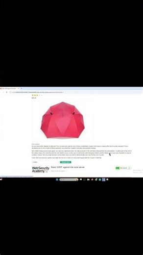 30-Second Basic SSRF Vulnerability Solution #ssrf #cybersecurity #websecurity #bugbounty #hacker