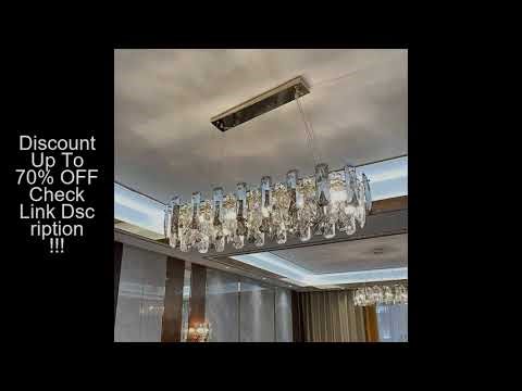 Post-modern Luxury Crystal Chandeliers High-end Decorative LED Hanging Lamps Home Dining Living Room