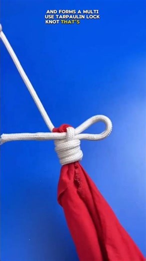 Fast Release, Firm Hold: The Ultimate Tarp Lock Knot 💯