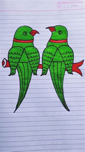 Jeet patel on Instagram: "Parrot Drawing Easy 👌 . . . #drawing #draw #artist #artwork #painting #instagram #india #love #trending #viral"