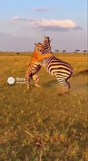 Tiger vs Zebra: A Wild Chase You Won’t Believe!”