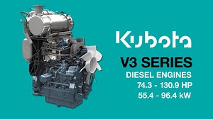 Power up your equipment with Kubota's V3 Series lineup of diesel...