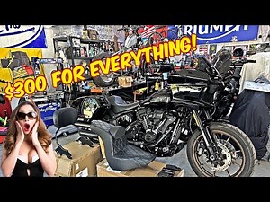 Harley Davidson Low Rider Passenger Seat, Backrest & Peg Set Up From Amazon